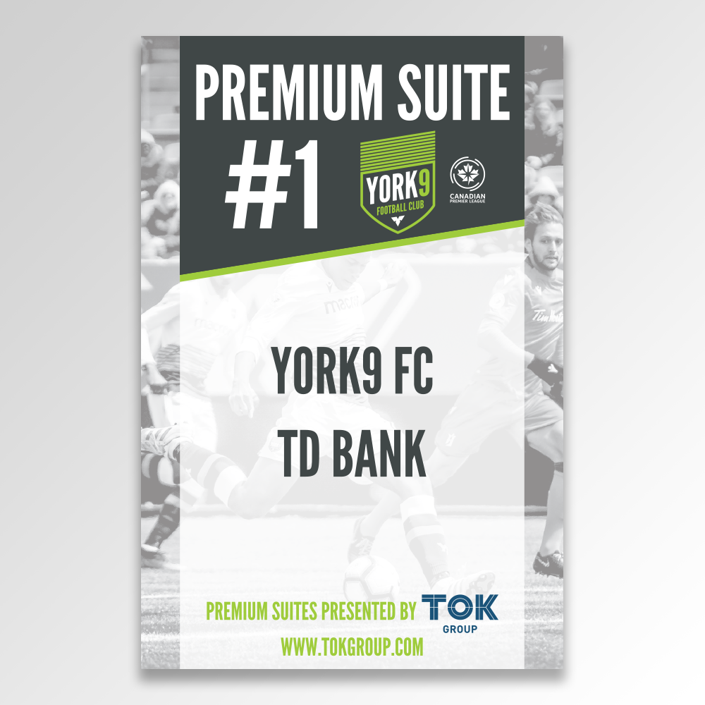 York9 Football Club Premium Suites Signage